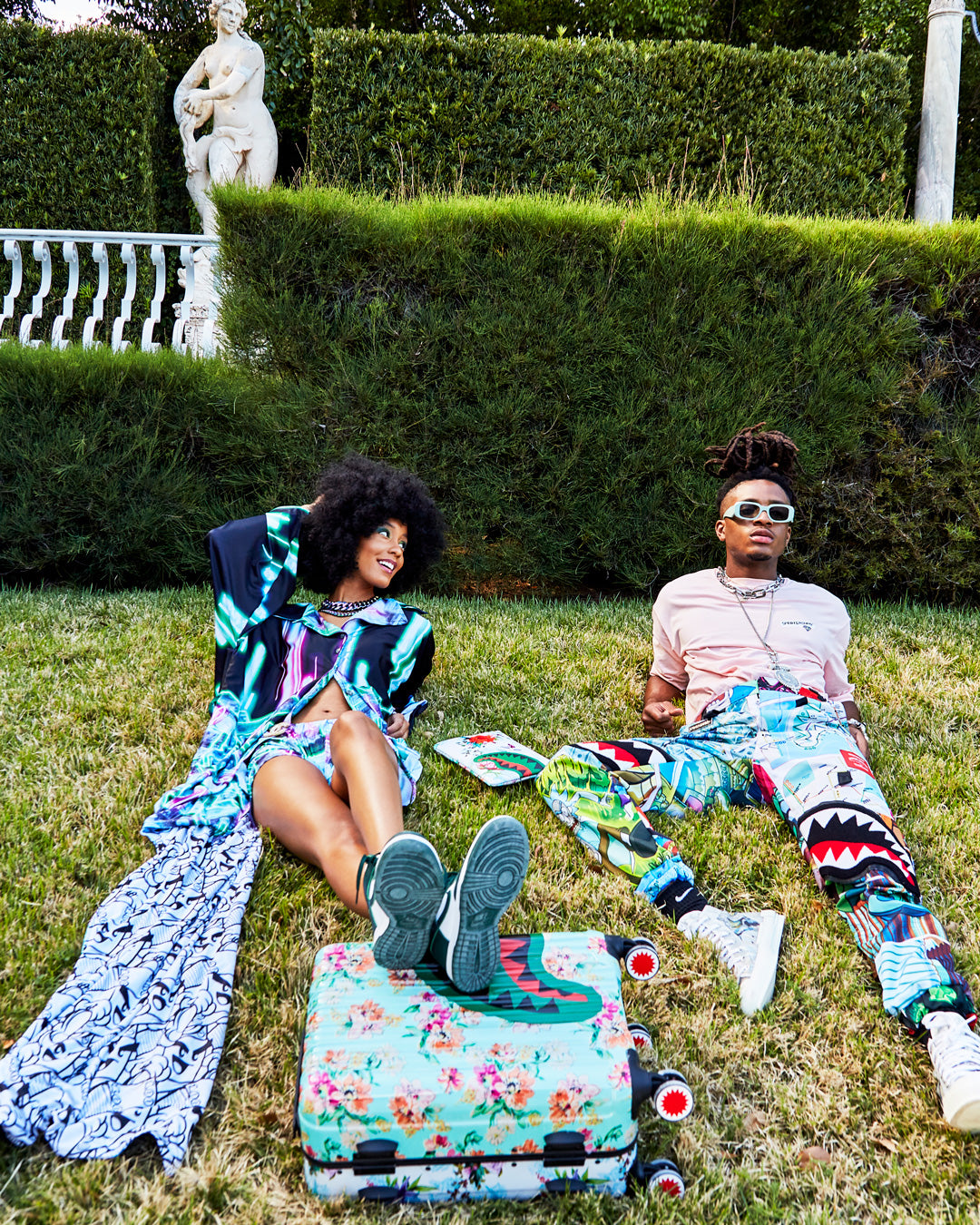 THE SANCTUARY SHARKNAUTICS HARDSHELL CARRY-ON LUGGAGE